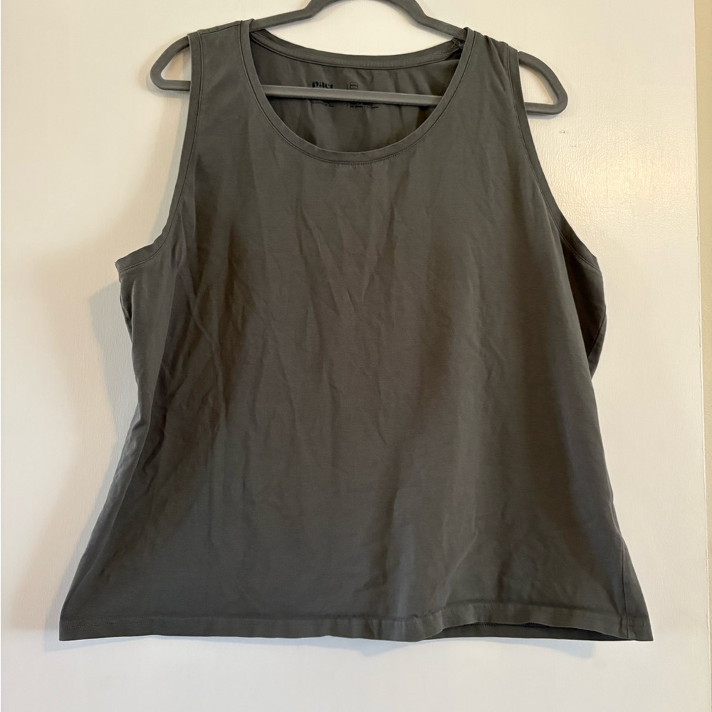 Pact Women's Olive Green Tank Top